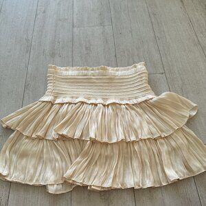 ruffle mini skirt